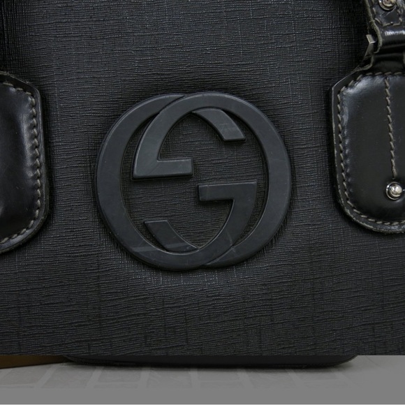 Rare vintage authentic Gucci Black briefcase bag - Picture 8 of 17